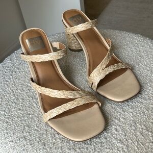 Dolce vita raffia heels